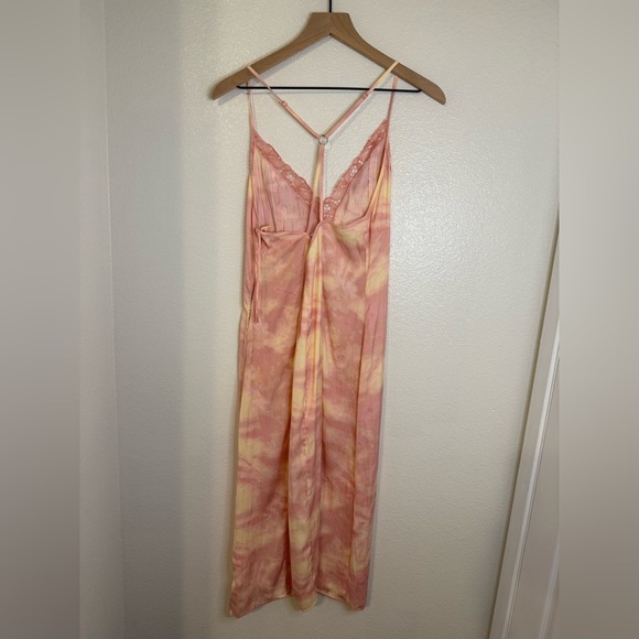 NEW Free People Chasing Shadow Tie Dye Slip Dress Midi Medium - Picture 4 of 10